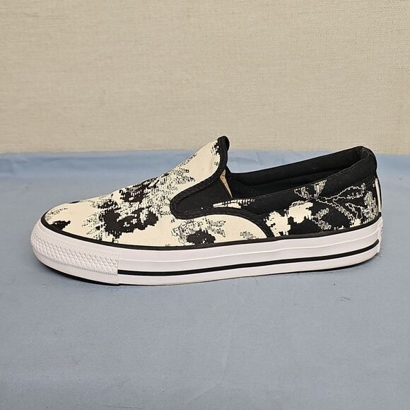 CONVERSE CTAS DOUBLE GRIP SLIP BLACK EGRET SLIP-ONS BFPM-06-239 - Picture 7 of 10